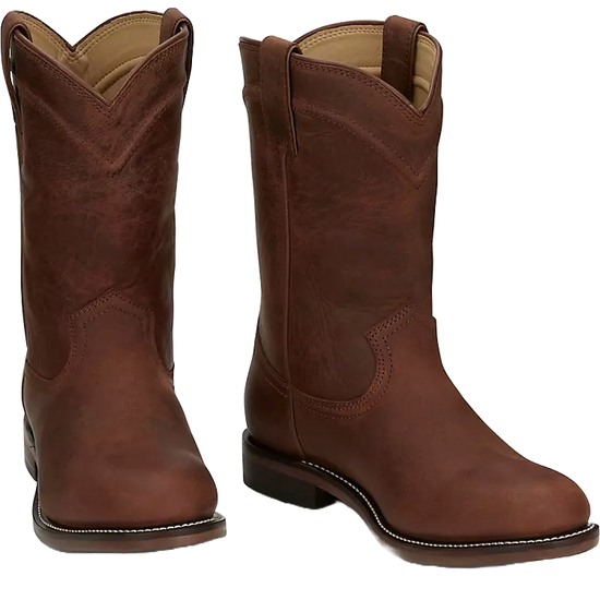 Justin Men's Braswell Water Buffalo Leather Brown Boots RP3740