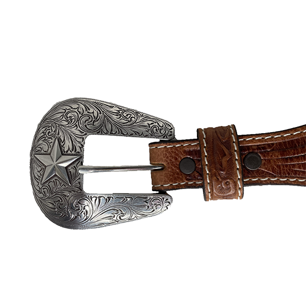 Tony Lama® Men's Austin Floral Tooled Tan Leather Belt C42804