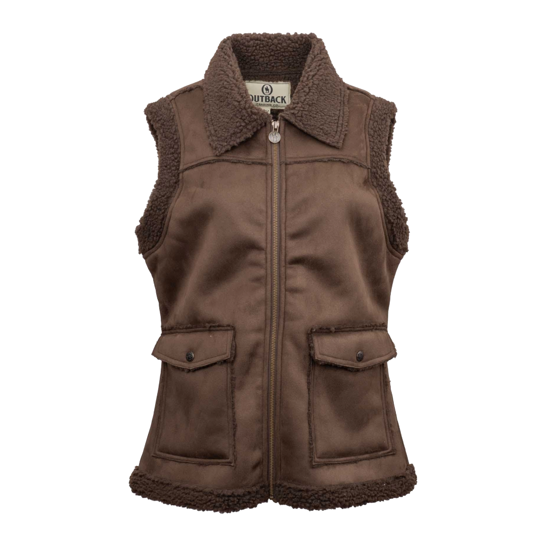 Outback Trading Co. Chocolate Brown Kimberly Vest 29876-CHO