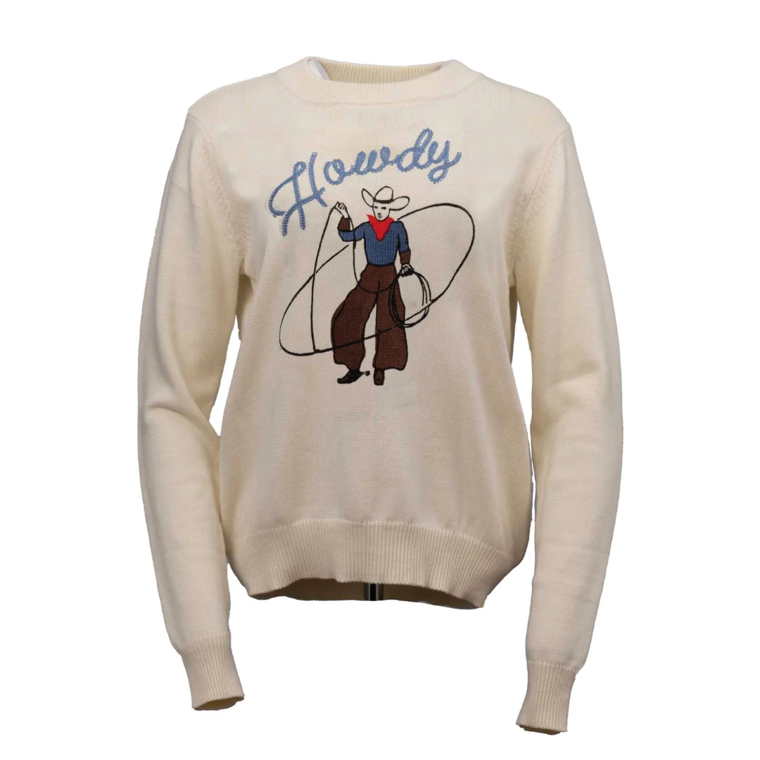 Outback Trading Co. Cream Howdy Sweater 40350-CRM