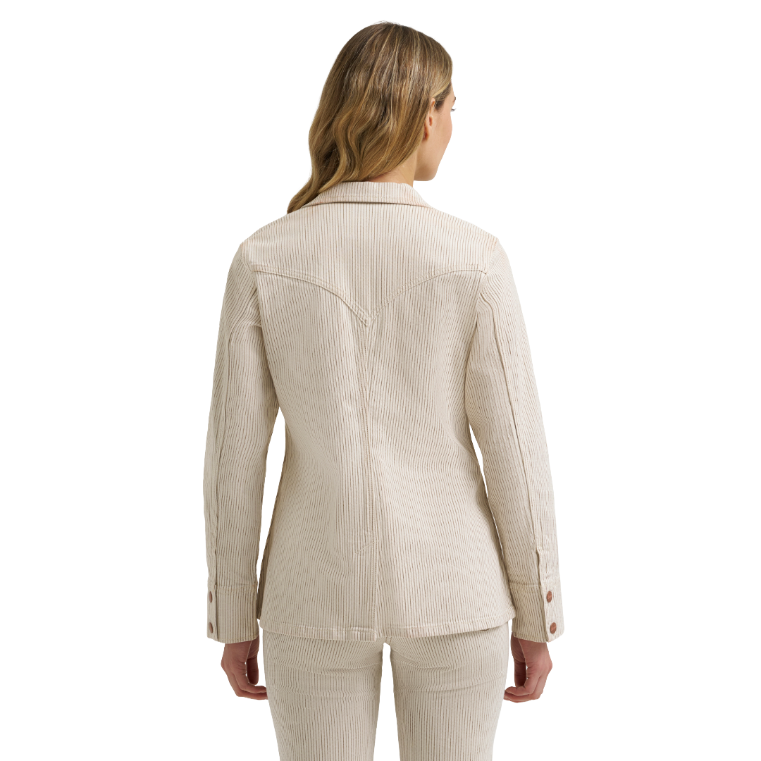 Wrangler Ladies Cream Striped Blazer 112385852