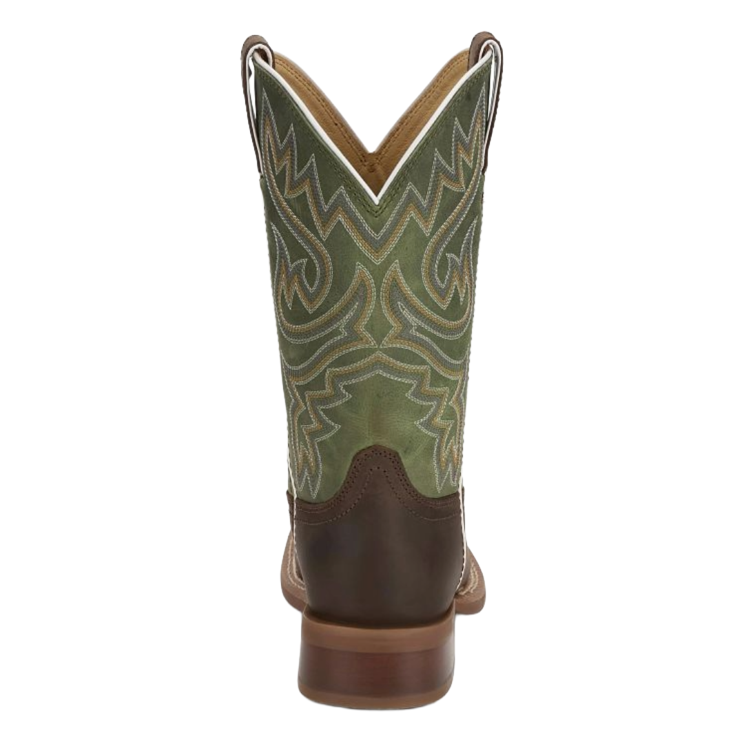Justin Ladies Little Sugar Fern Brown 11" Wide Square Toe Western Boot FN4225