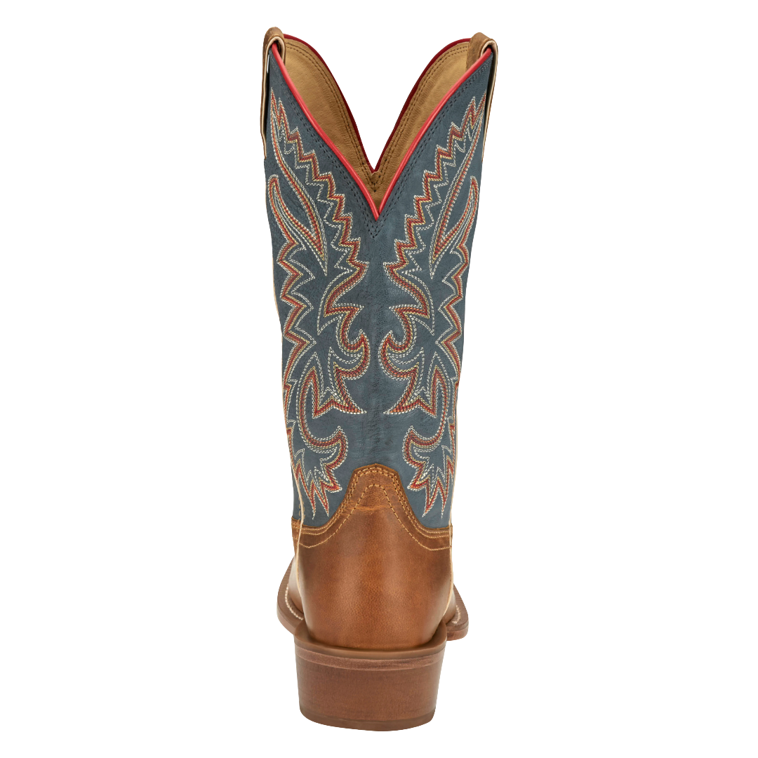 Justin Men's Show Off Oily Tan Medium Square Toe Boot FN7251