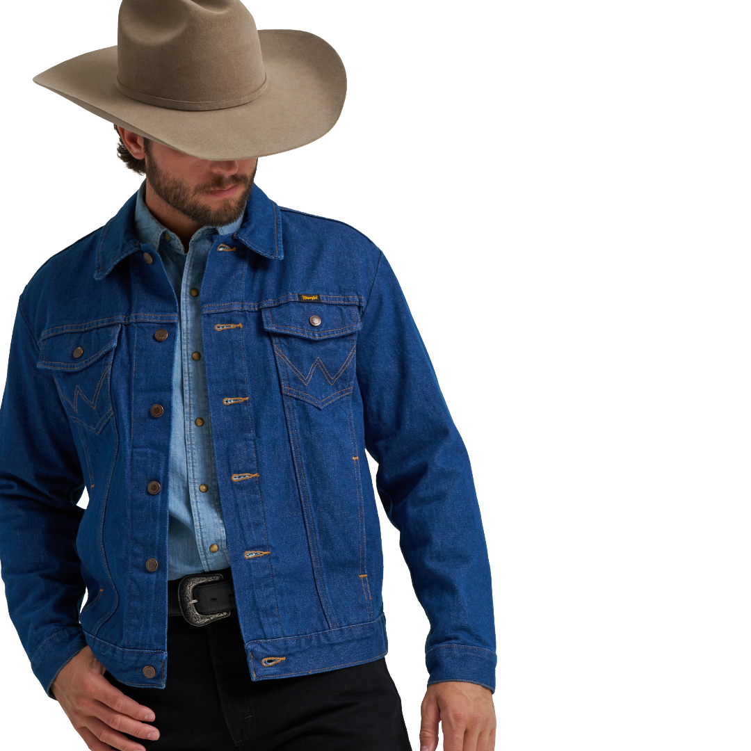 Wrangler Men's Cowboy Cut Unlined Prewashed Denim Jacket 1074145PW