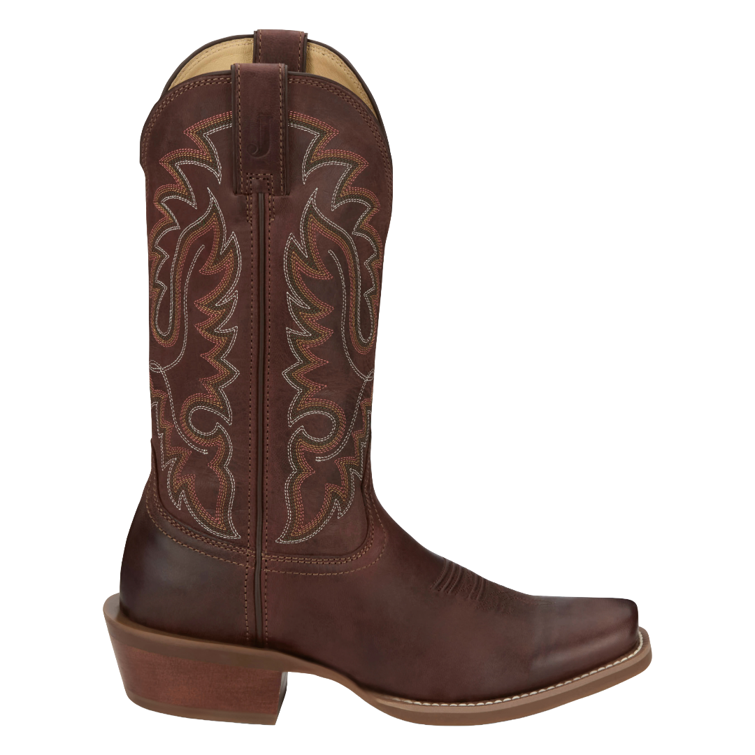 Justin Men's Cowboy Town Bay Brown Goat Leather 13" Western Boot FN7255