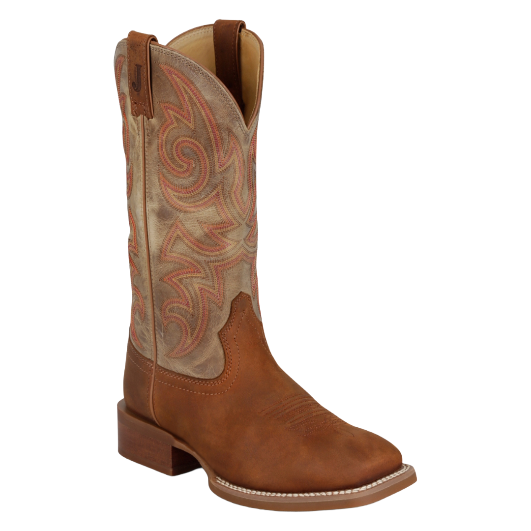 Justin Men's May Day Brown Wide Square Toe Boot FN7260