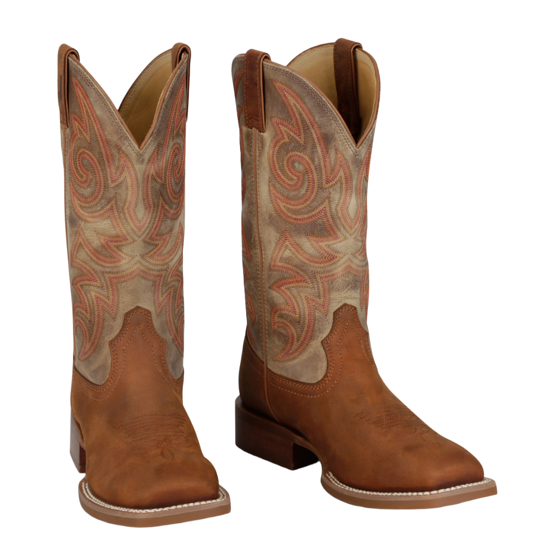 Justin Men's May Day Brown Wide Square Toe Boot FN7260