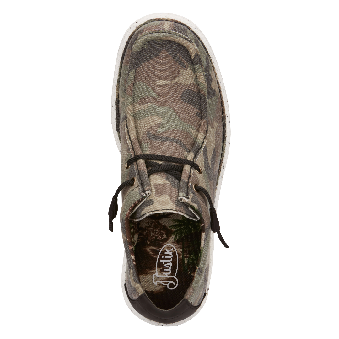 Justin Men's Hazer Camo Mocc Toe Casual Shoe JM316