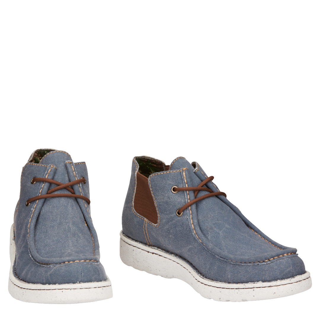 Justin Men's Hudson Denim Textile Moc Toe Casual Shoe JM441