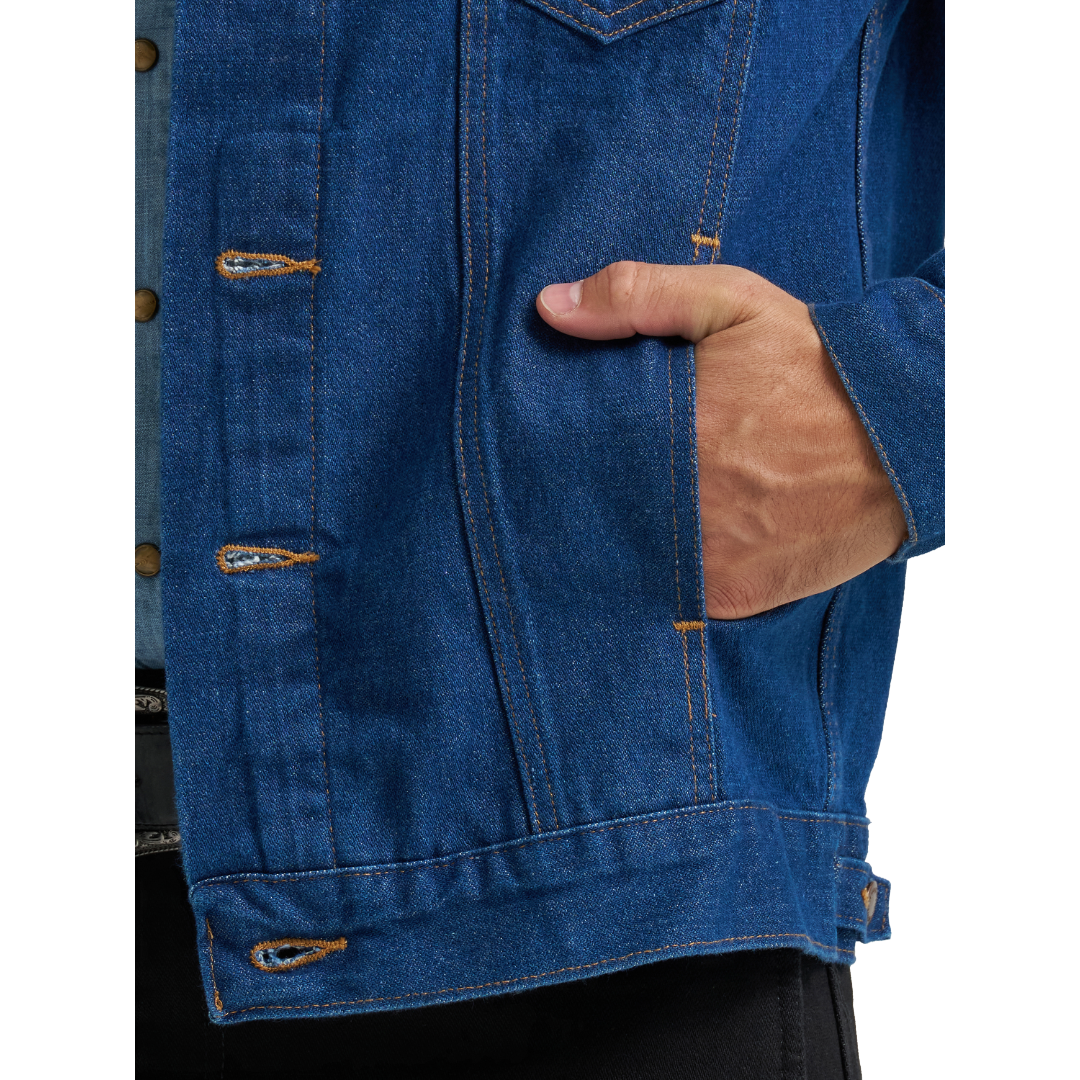 Wrangler Men's Cowboy Cut Unlined Prewashed Denim Jacket 1074145PW