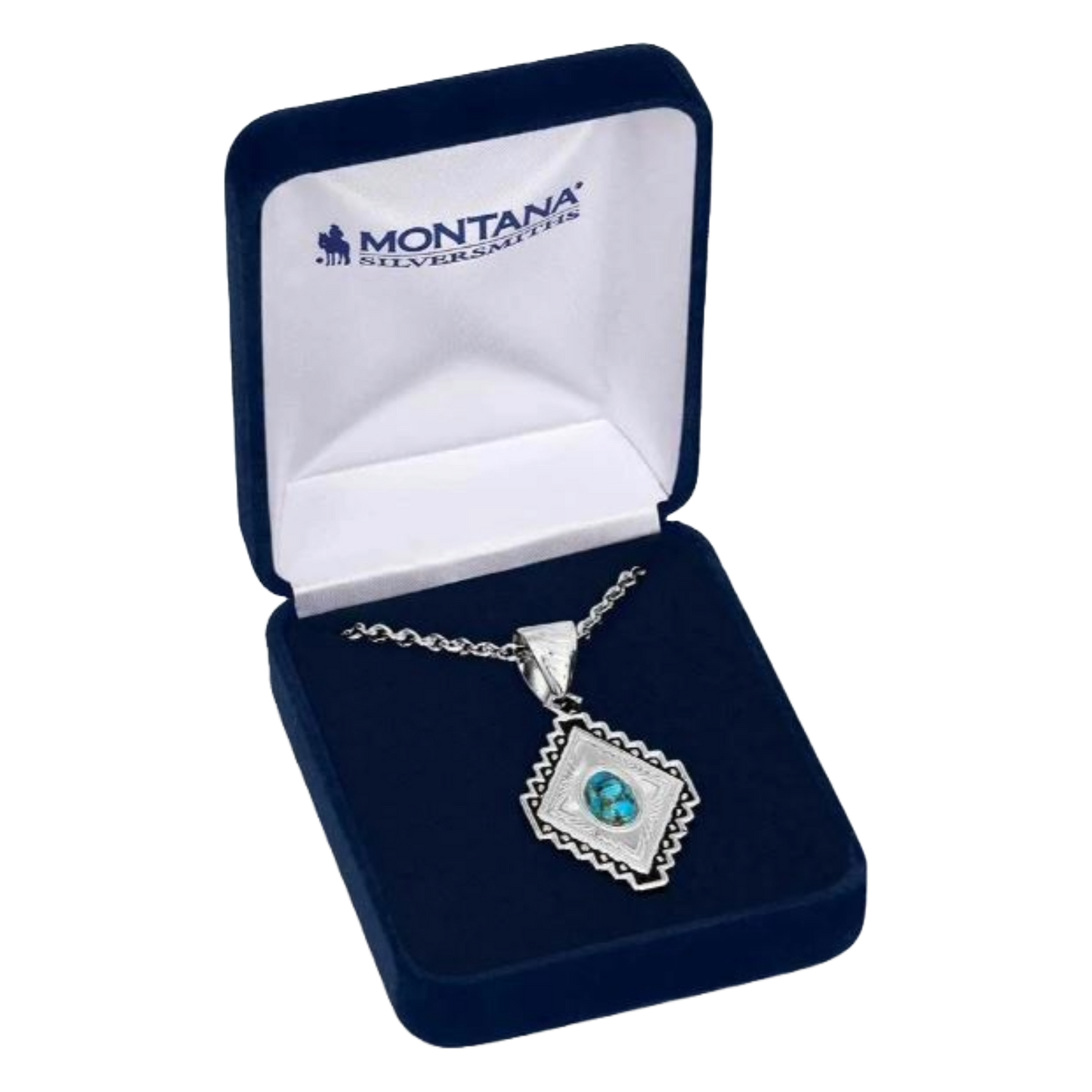 Montana Silversmith Ladies Diamond Of The West Turquoise Necklace NC5661