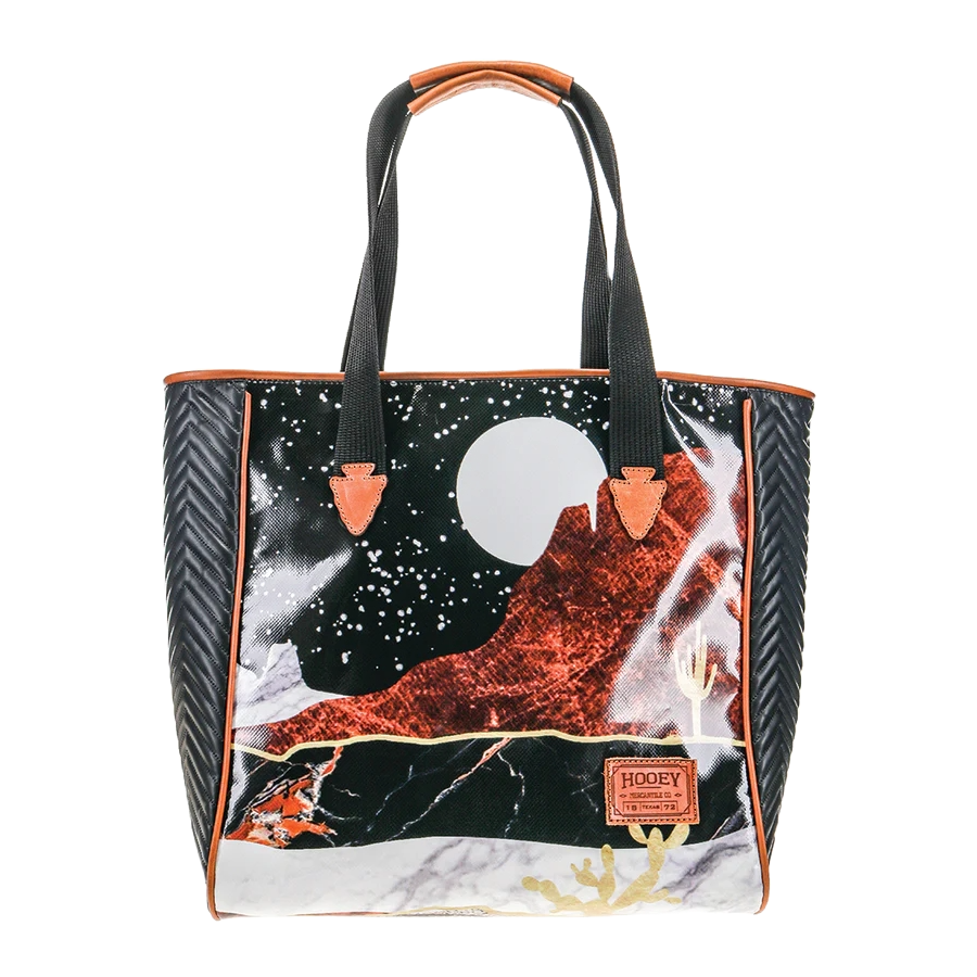 Hooey Ladies "DESERT NIGHTS" Graphic Brown & Black Bag HCT001-BKBR