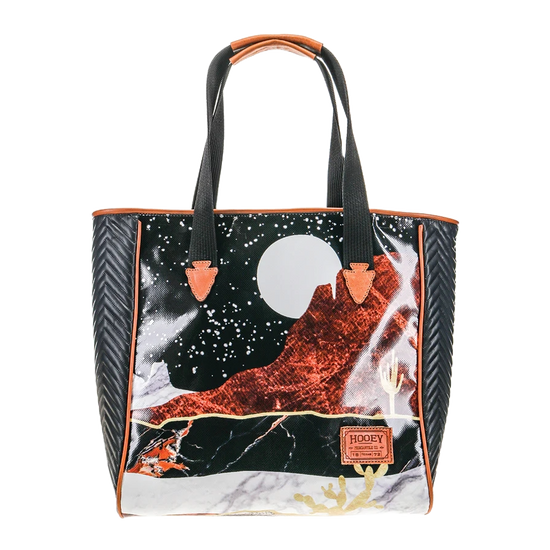 Hooey Ladies "DESERT NIGHTS" Graphic Brown & Black Bag HCT001-BKBR