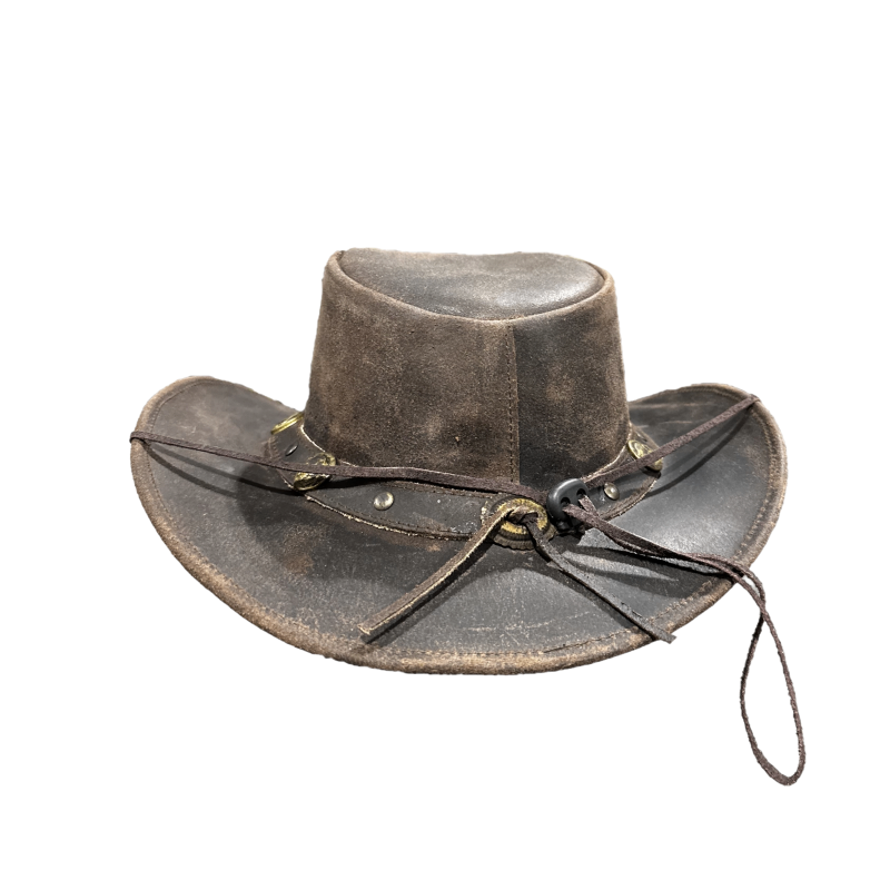 Amer-I-Mex Rawhide Leather Brown Western Hat 874-BRN