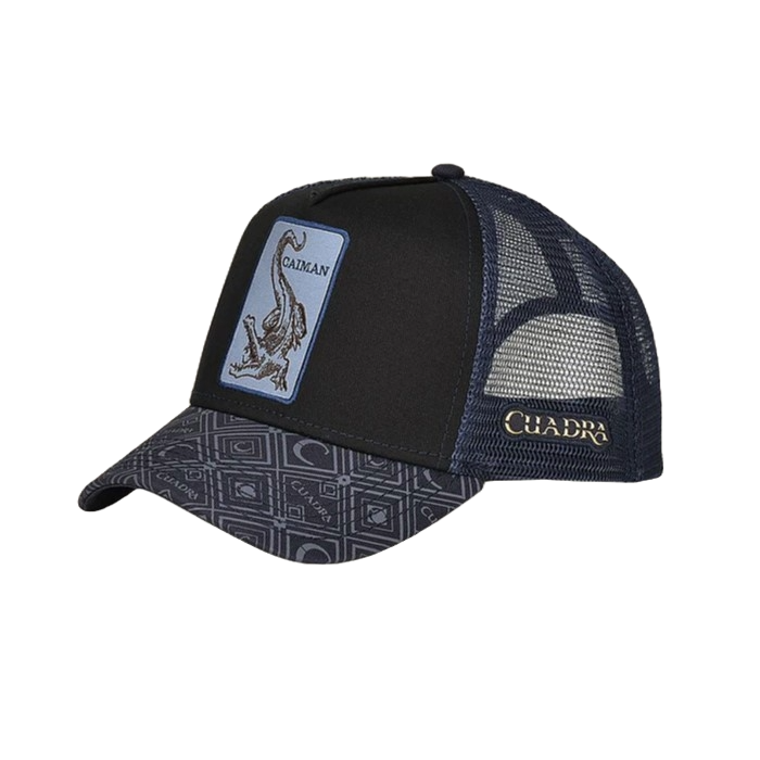 Cuadra Men's Caiman Graphic Black Trucker Cap CC110
