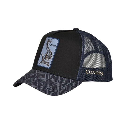Cuadra Men's Caiman Graphic Black Trucker Cap CC110