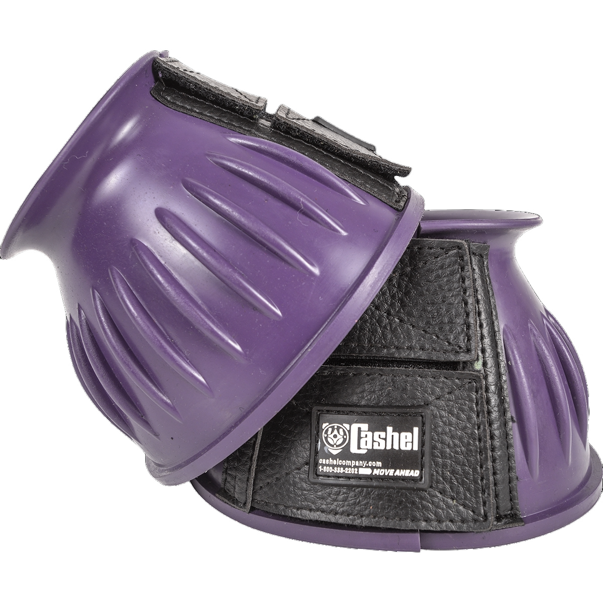 Cashel Rubber Bell Boots Purple