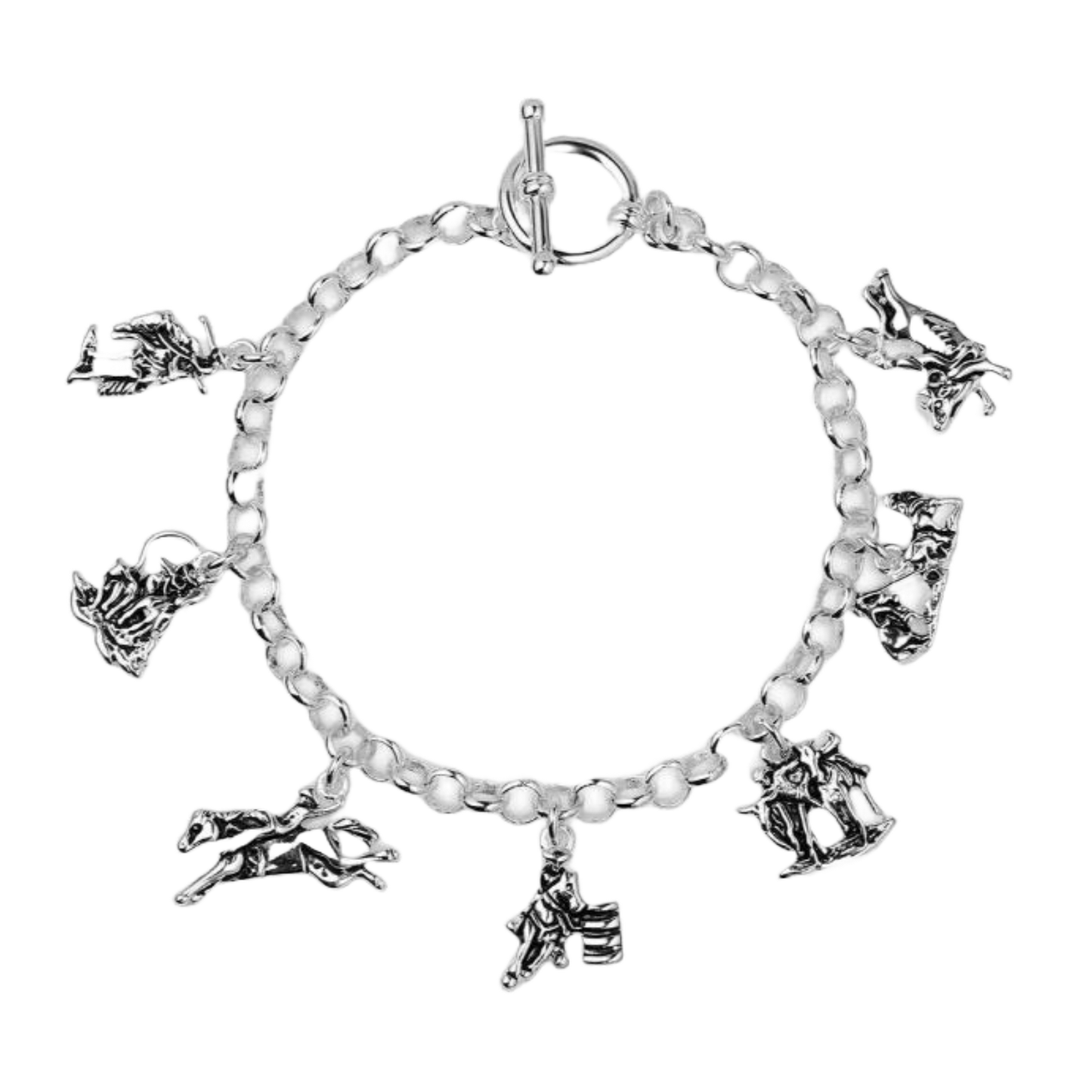 Montana Silversmiths Ladies Charms Of Champions Silver Bracelet BC5767