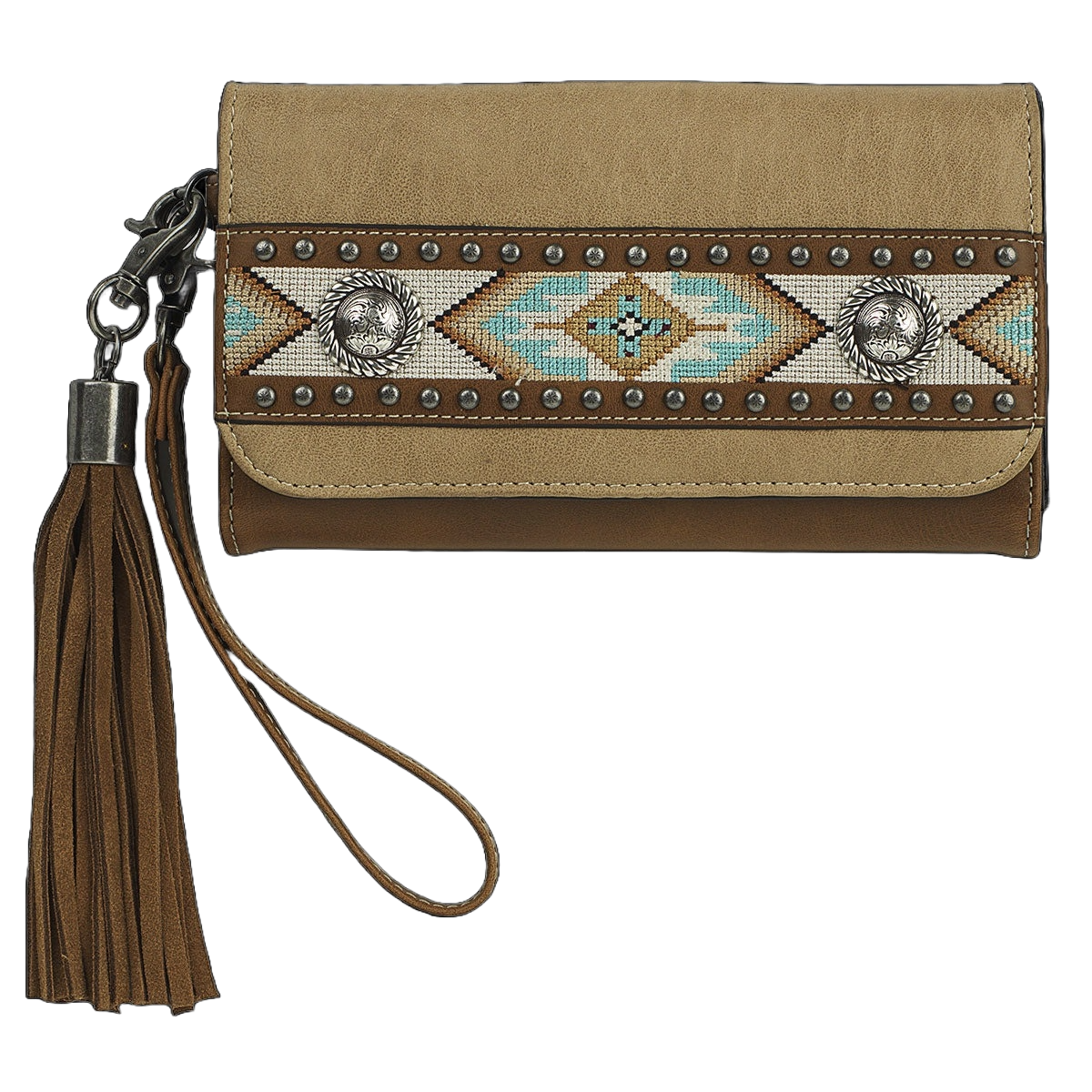 Nocona® Ladies Carmen Southwestern Beige Clutch N770009008