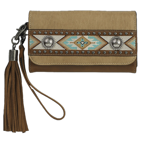 Nocona® Ladies Carmen Southwestern Beige Clutch N770009008
