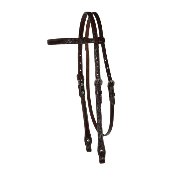 Circle Y Classic Floral Browband Headstall