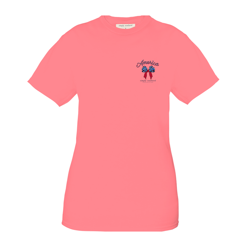 Simply Southern American Cow T-Shirt SS-AMERICANCOW-CONCH