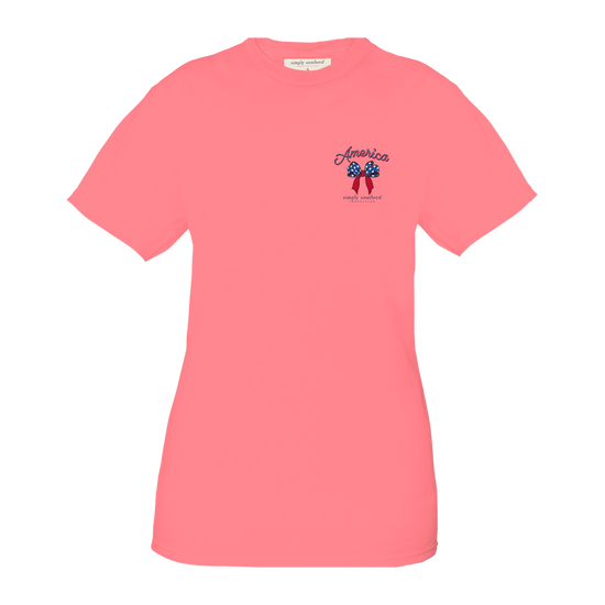 Simply Southern American Cow T-Shirt SS-AMERICANCOW-CONCH