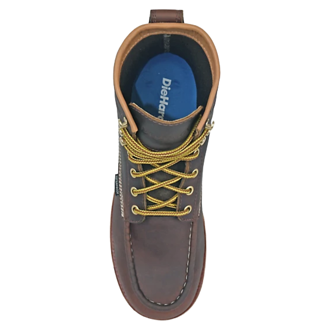 DieHard Men's Raptor 6" Legacy Brown Cherry Leather Composite Toe Work Boot DH61245