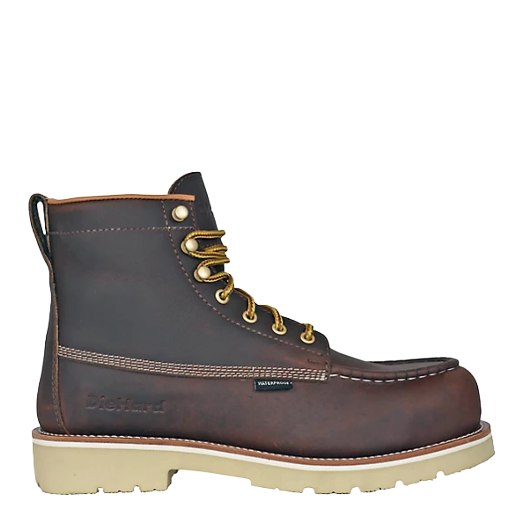 DieHard Men's Raptor 6" Legacy Brown Cherry Leather Composite Toe Work Boot DH61245