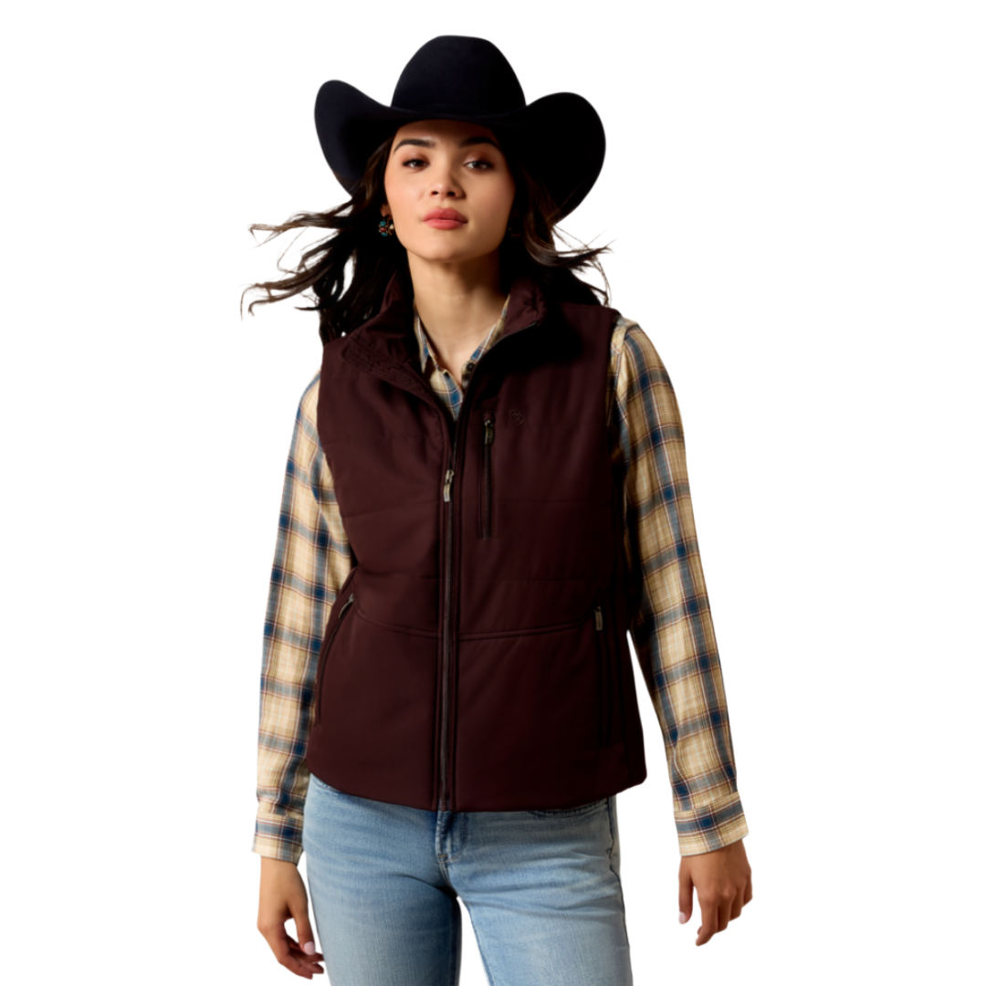 Ariat Ladies Chocolate Plum Titan Insulated Vest 10079828
