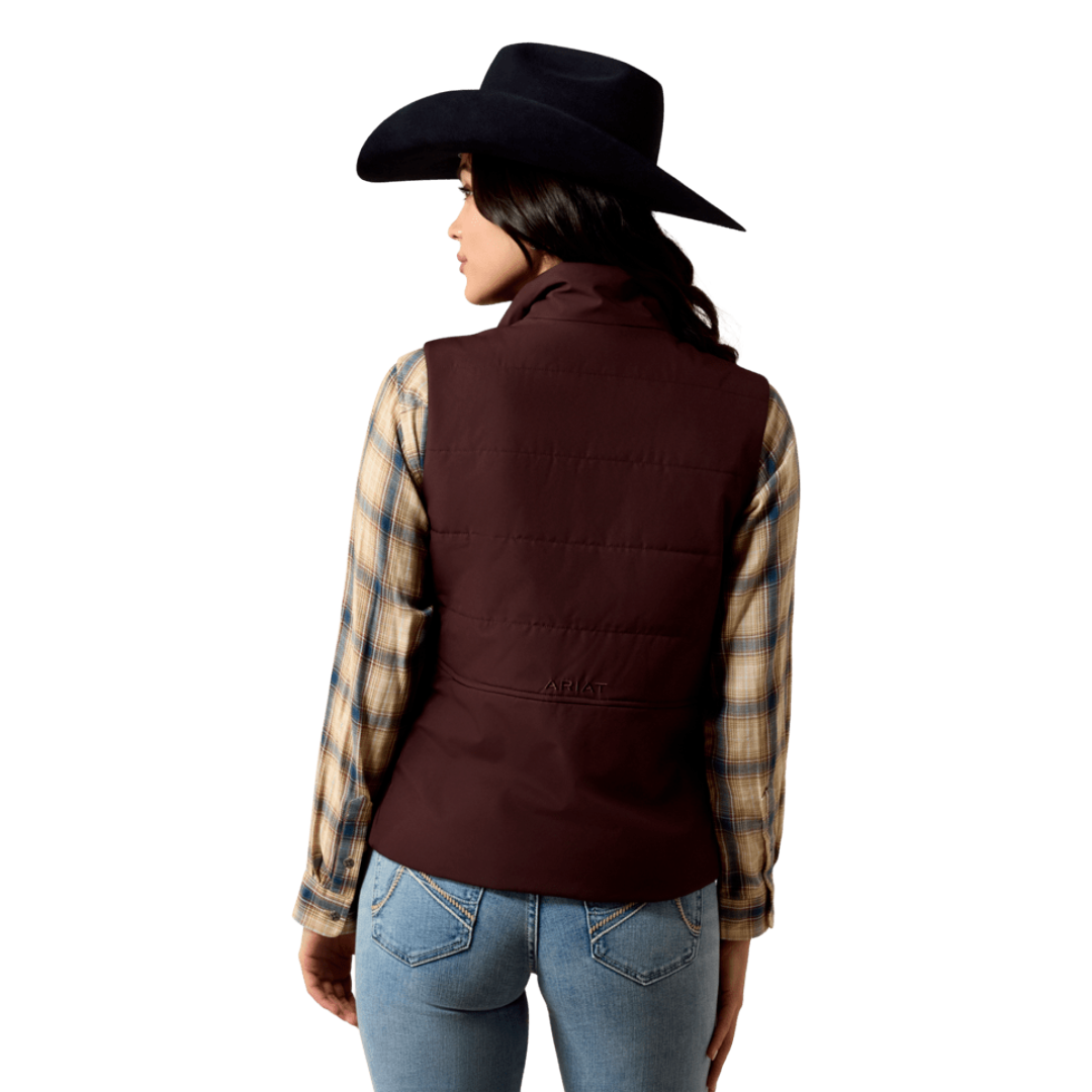 Ariat Ladies Chocolate Plum Titan Insulated Vest 10079828