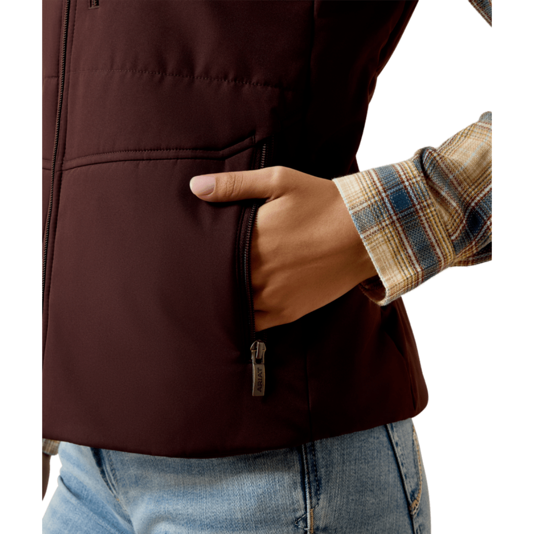 Ariat Ladies Chocolate Plum Titan Insulated Vest 10079828