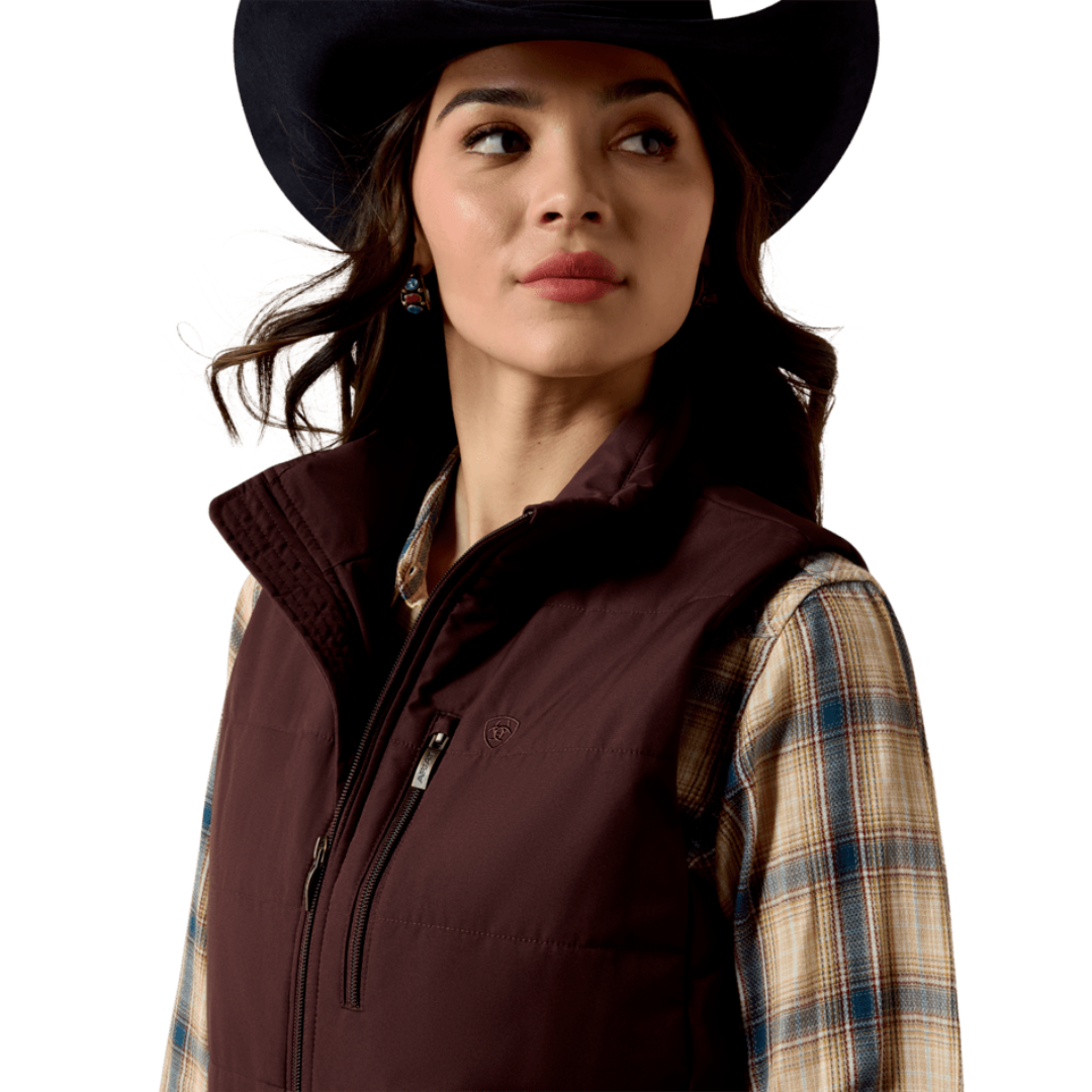 Ariat Ladies Chocolate Plum Titan Insulated Vest 10079828