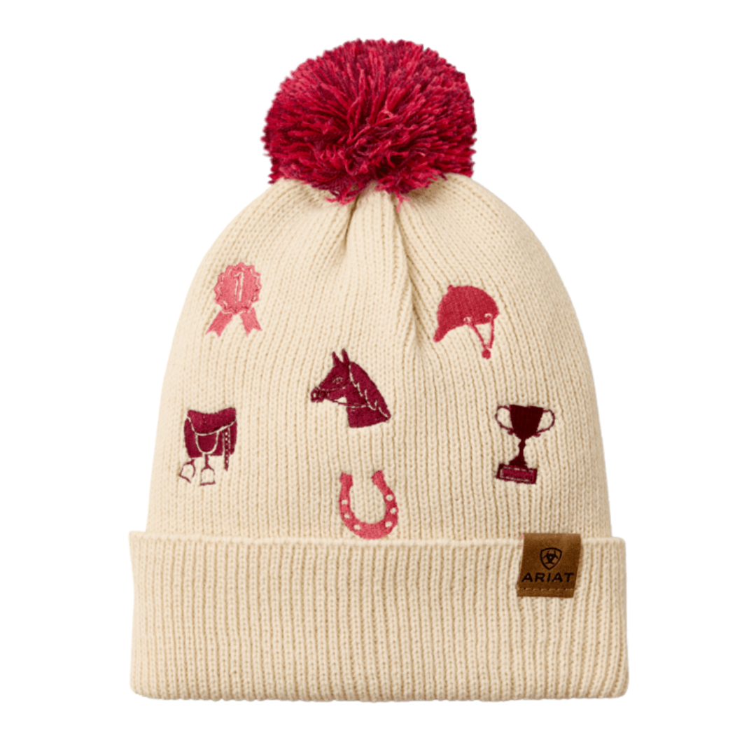 Ariat Youth Arlo Natural Patchwork Beanie 10080920