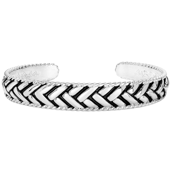 Montana Silversmiths Midnight Weave Cuff Bracelet BC6284