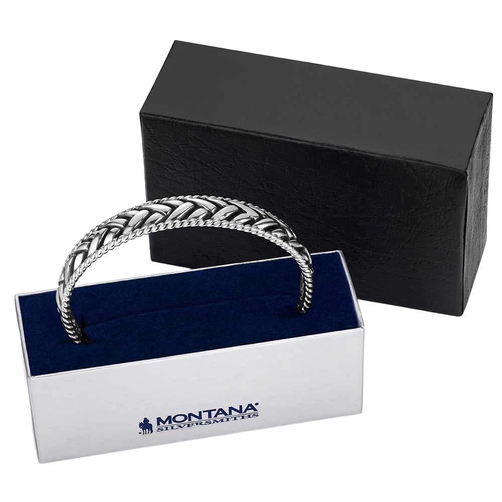 Montana Silversmiths Midnight Weave Cuff Bracelet BC6284