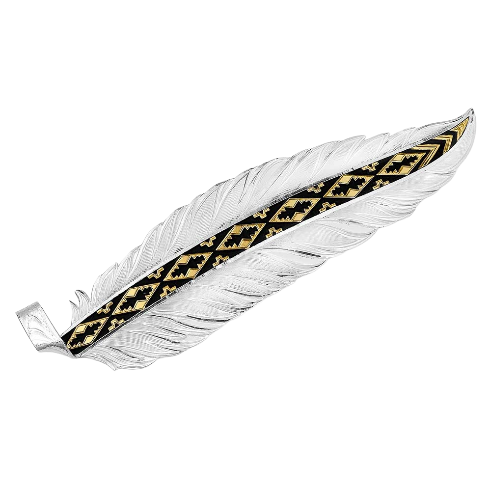 Montana Silversmiths Trust And Honor Hat Feather HF5761