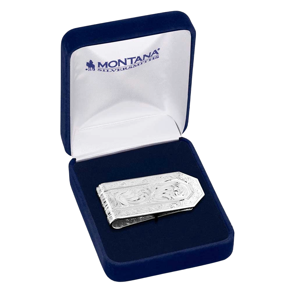 Montana Silversmiths Silver Out West Money Clip MCL6149NF