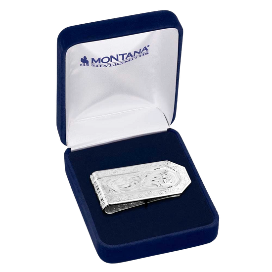Montana Silversmiths Silver Out West Money Clip MCL6149NF
