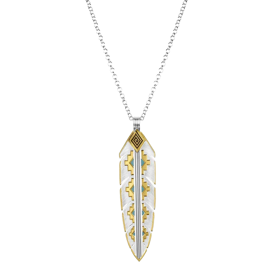 Montana Silversmiths Painted Sky Feather Necklace NC6154