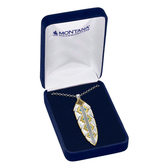 Montana Silversmiths Painted Sky Feather Necklace NC6154