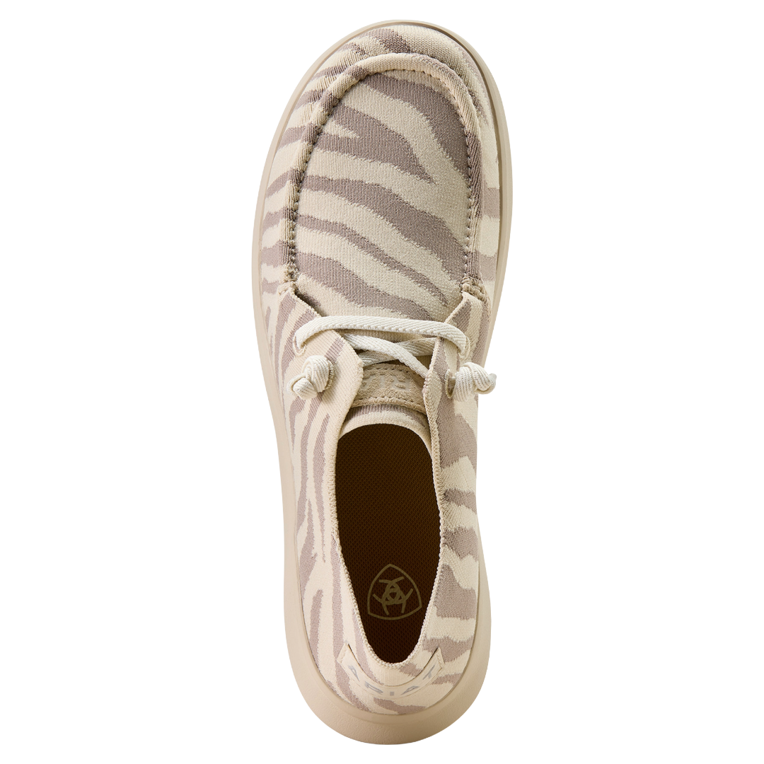 Ariat Ladies Hilo White Tiger Knit Casual Shoe 10074308