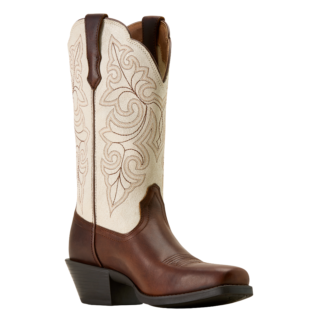 Ariat Ladies Round Up Vintage Caramel Square Toe Western Boot 10074370