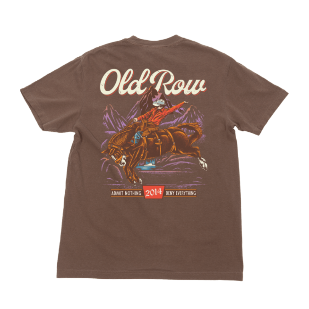 Old Row The Banquet Cowboy 2.0 Espresso Brown Pocket Tee WROW4039