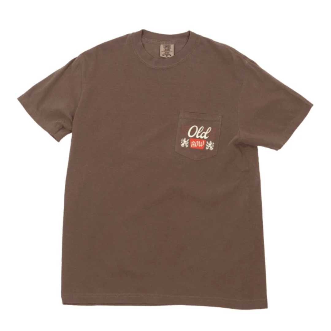 Old Row The Banquet Cowboy 2.0 Espresso Brown Pocket Tee WROW4039