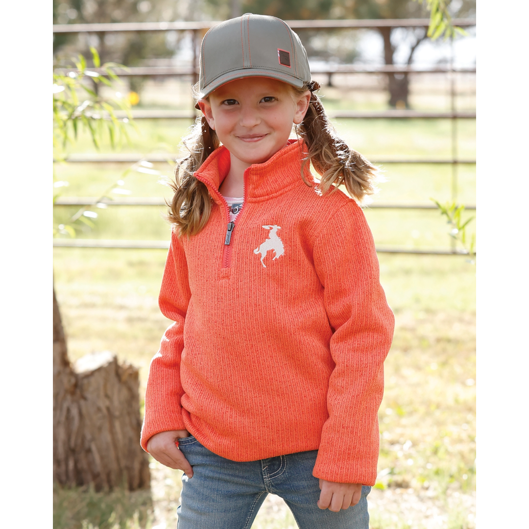 Cruel Denim Youth Girl's Corral 1/4 Zip Knit Pullover CWK8013002