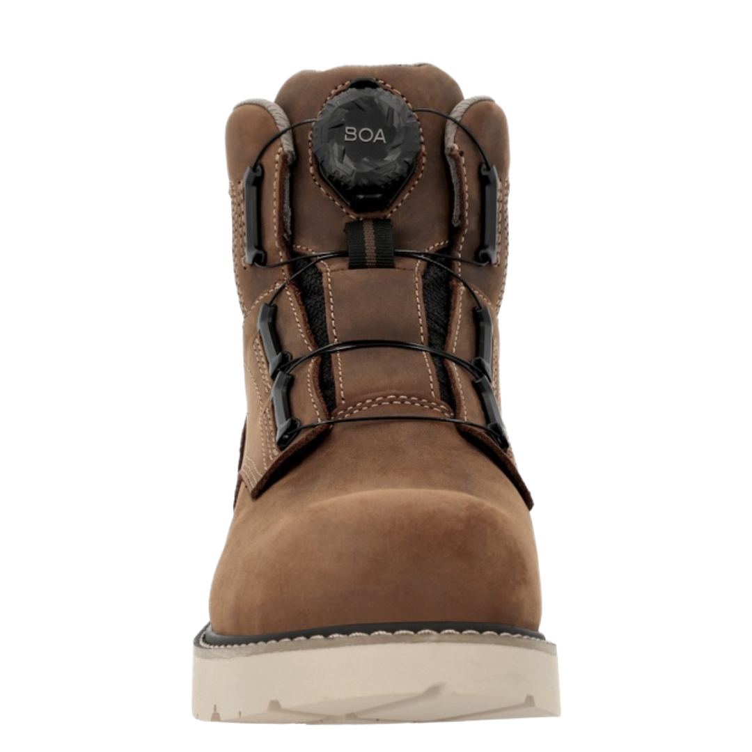 Georgia Boot Men's Carbon Flex 6" Brown BOA Carbon Toe Work Boot GB00757