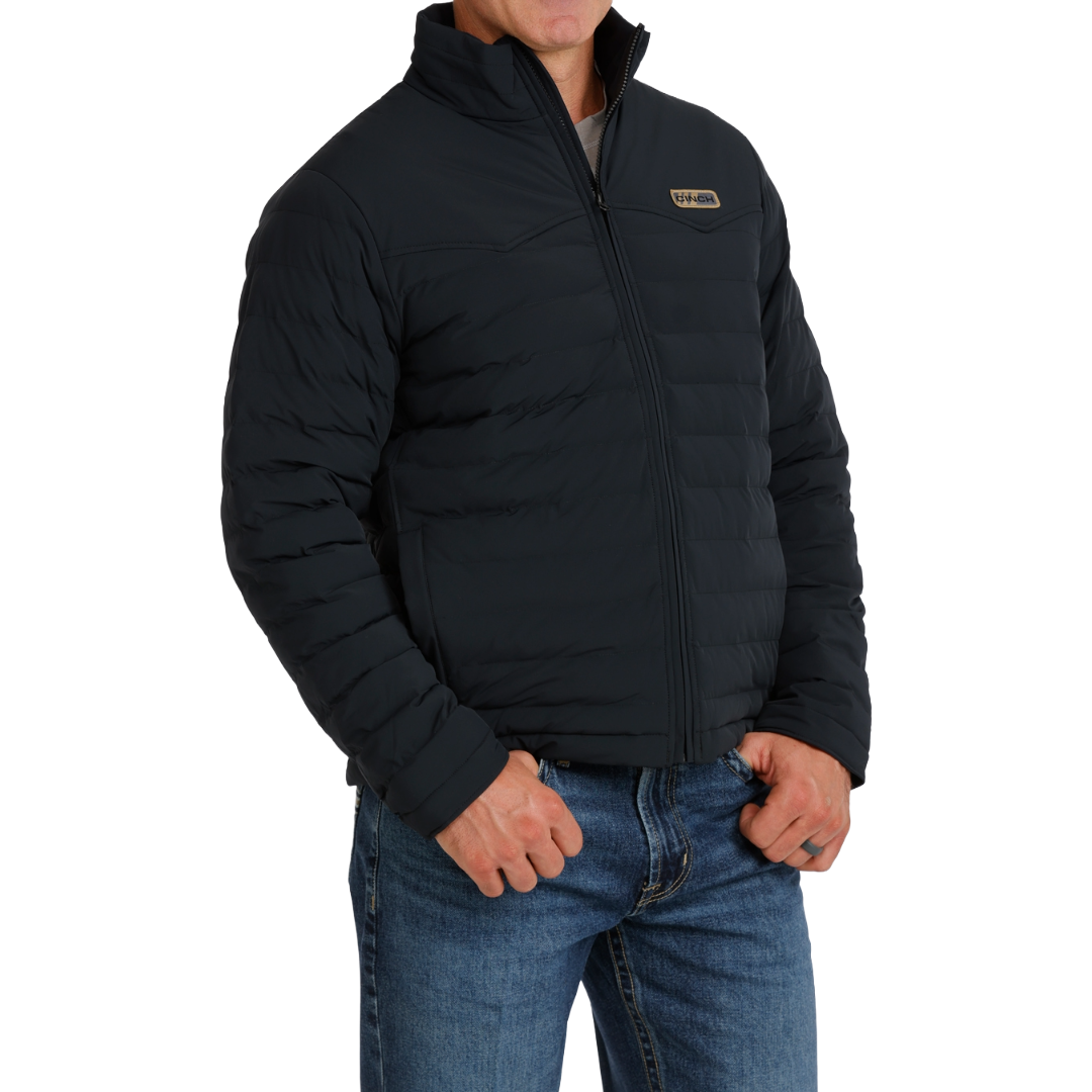 Cinch Men's Black Quilted Puffer Zip Jacket MWJ1954001