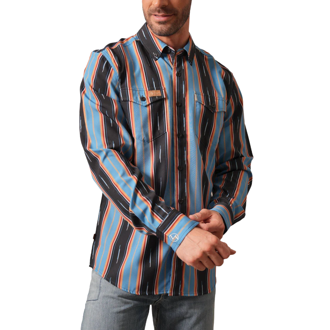 Kimes Ranch Men's ZT Hickory Mid Blue Button Down Shirt MDS0000053-BL062
