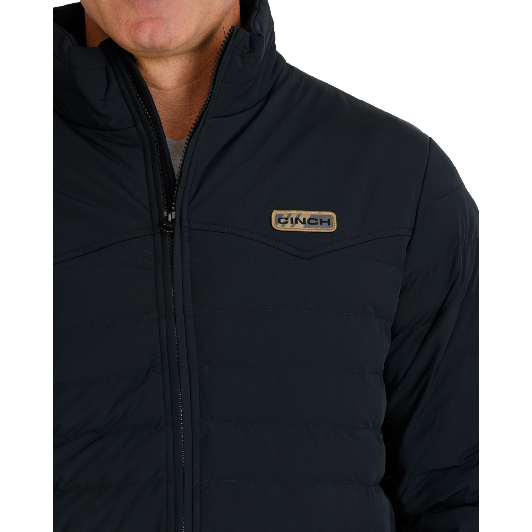 Cinch Men's Black Quilted Puffer Zip Jacket MWJ1954001